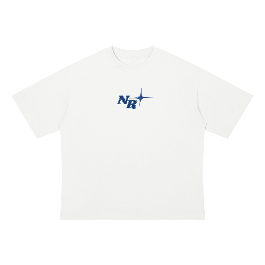 NR-05 DICE TEE — WHITE/NAVY