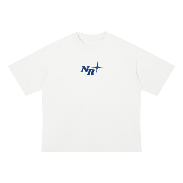 NR-05 DICE TEE — WHITE/NAVY