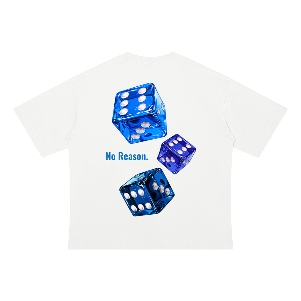 NR-05 DICE TEE — WHITE/NAVY